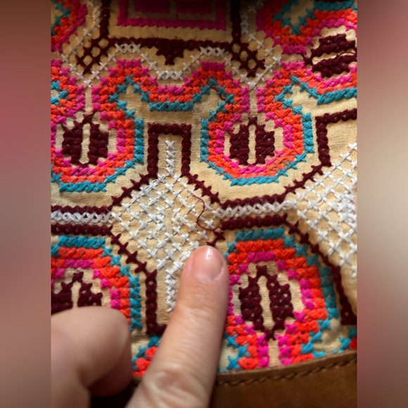 The Sak Women's Embroidered Equestrian Aztec Pattern Metal-Stud Crossbody Bag - Picture 8 of 14